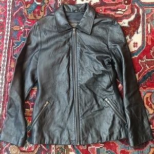 Vintage Rem Garson black leather jacket